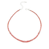 Jay King Sterling Silver Rhodochrosite Bead Necklace, 18"